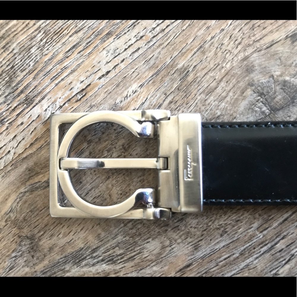 Men’s Ferragamo Reversible Single Gancini Belt